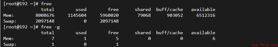 linux系统怎么查看内存多少g