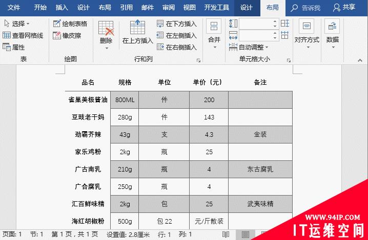 实用Word技巧分享：3个超级实用的表格调整小技巧 实用word使用技巧大全