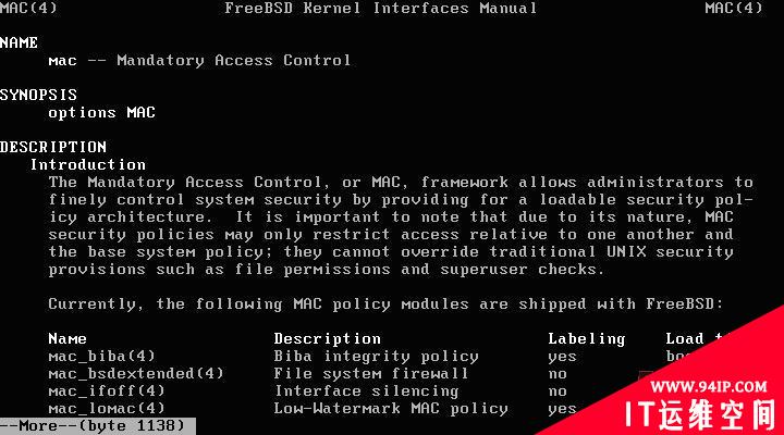 FreeBSD下的强制访问控制体系 TrustedBSD MAC使用教程