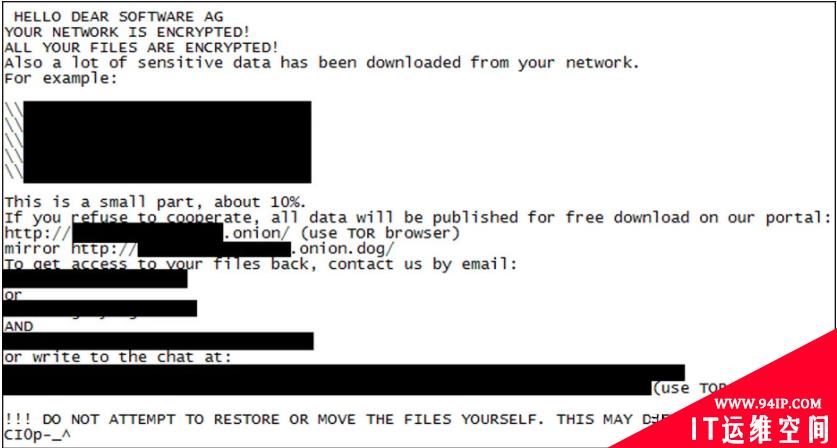 IT巨头勒索软件被勒索，赎金为2083万枚BTC或2300$