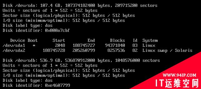 linux（centOS） 挂载新硬盘 CentOS磁盘新分区、格式化及挂载