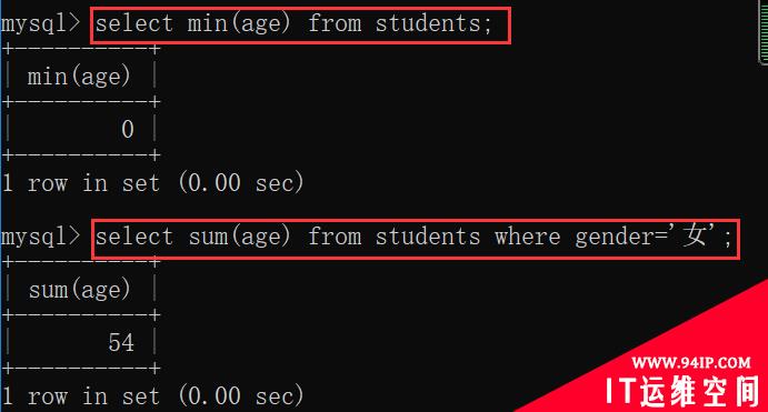 MySQL中SQL命令语句条件查询实例详解